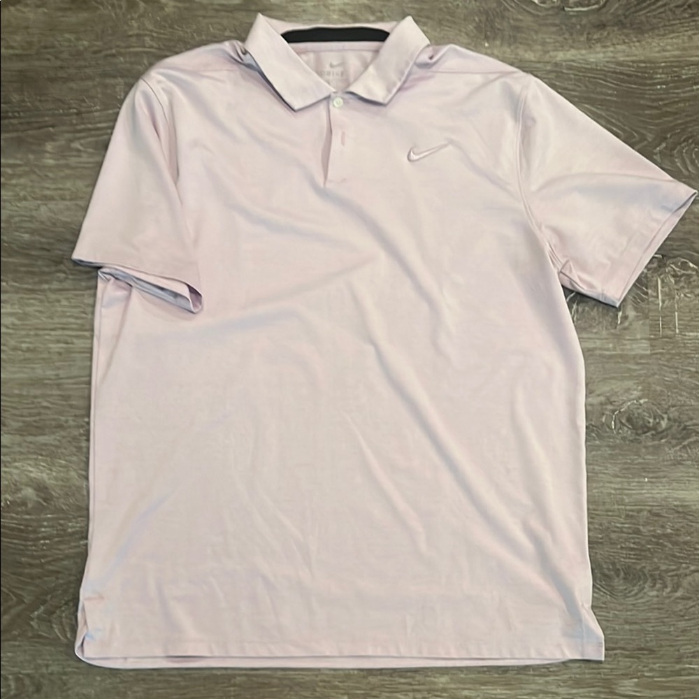 Nike Pink Polo Shirt Classic Design